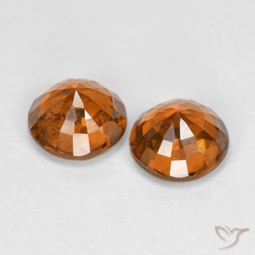 1.79 ct natürliche Gelblich-orange Hessonit-Granat-Edelsteine, Runden, VS