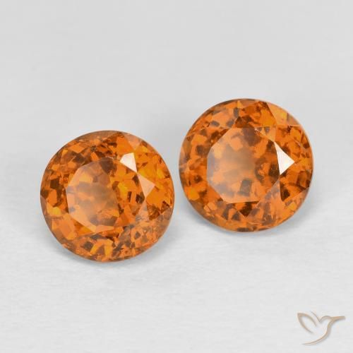1.78 ct natürliche Mittelorange Hessonit-Granat-Edelsteine, Rund Schliff, VS