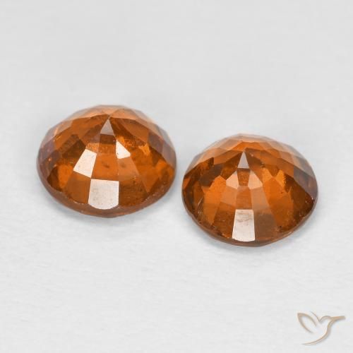 1.82 ct natürliche tieforange Hessonit-Granat-Edelsteine, Runden, VS