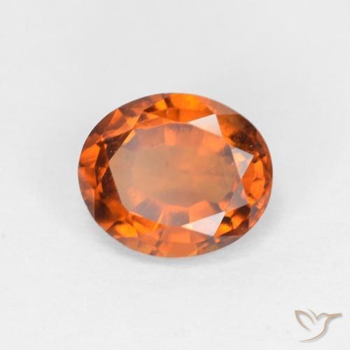 9,17 ctw natürlicher Medium Dark-Orange Hessonit-Granat, Oval, VS