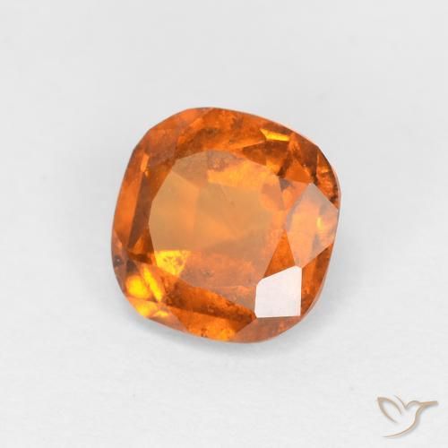 1.13ct Natürlicher tieforange Hessonit-Granat, Kissen, VS