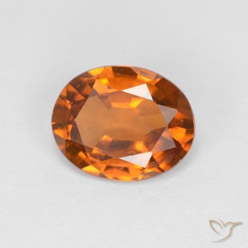 9,17 ctw natürlicher Gelblich-orange Hessonit-Granat, Oval, VVS-VS