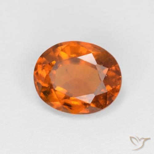9,17 ctw natürlicher Medium Dark-Orange Hessonit-Granat, Oval, VS