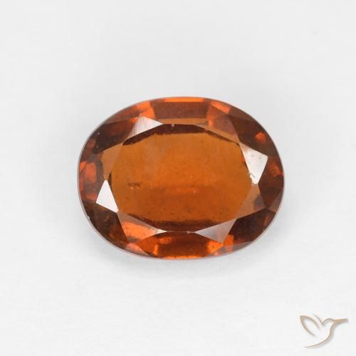 1.59ct Natürlicher tieforange Hessonit-Granat, Oval, VS
