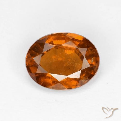 2.05ct Natürlicher Medium Dark-Orange Hessonit-Granat, Oval, VS-SI