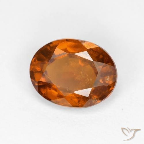9,17 ctw natürlicher Medium Dark-Orange Hessonit-Granat, Oval, VS-SI