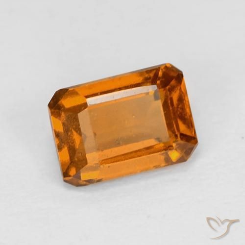 9,17 ctw natürlicher Gelblich-orange Hessonit-Granat, Oktagonschliff, VS
