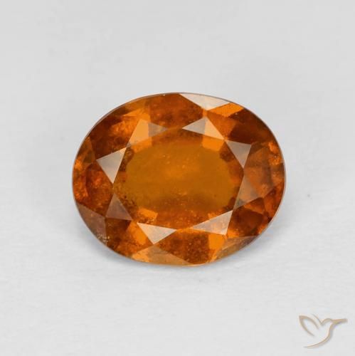 2.35ct Natürlicher Medium Dark-Orange Hessonit-Granat, Oval, VS