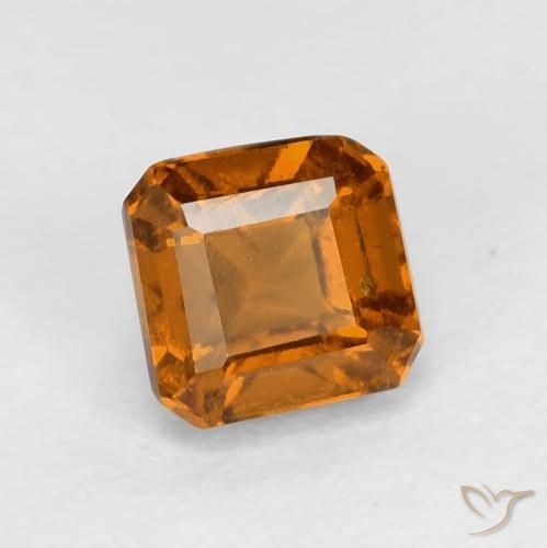 1.01ct Natürlicher Gelblich-orange Hessonit-Granat, Smaragdschliff, VS