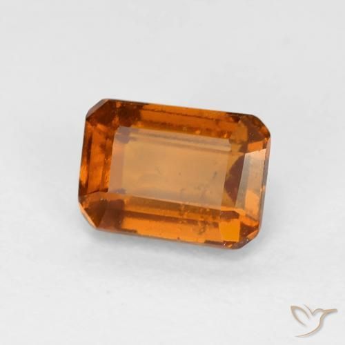 9,17 ctw natürlicher Medium Dark-Orange Hessonit-Granat, Oktagonschliff, VS