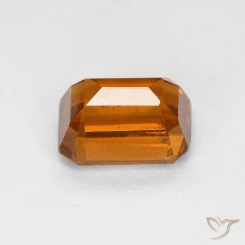 9,17 ctw natürlicher Medium Dark-Orange Hessonit-Granat, Oktagonschliff, VS