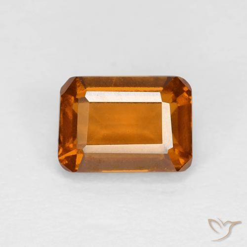 1.38ct Natürlicher Gelblich-orange Hessonit-Granat, Smaragdschliff, VVS-VS