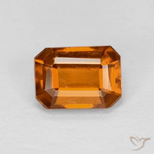 9,17 ctw natürlicher Gelblich-orange Hessonit-Granat, Oktagonschliff, VVS-VS