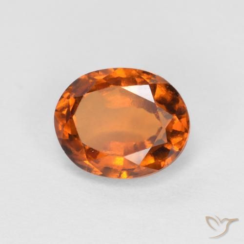 9,17 ctw natürlicher Medium Dark-Orange Hessonit-Granat, Oval, VS