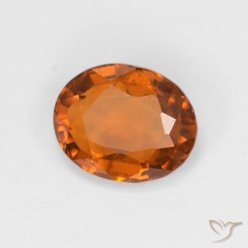 9,17 ctw natürlicher Medium Dark-Orange Hessonit-Granat, Oval, VS