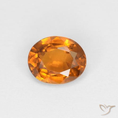 0.94ct Natürlicher bräunlich-orange Hessonit-Granat, Oval, VS