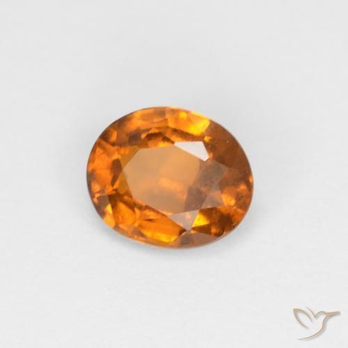 9,17 ctw natürlicher bräunlich-orange Hessonit-Granat, Oval, VS