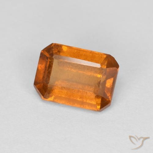 9,17 ctw natürlicher orange-braun Hessonit-Granat, Oktagonschliff, VS