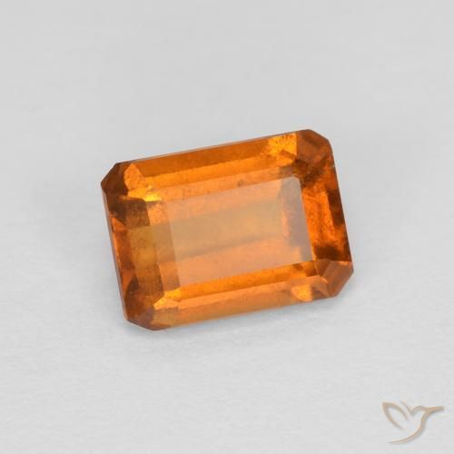 9,17 ctw natürlicher Gelblich-orange Hessonit-Granat, Oktagonschliff, VS