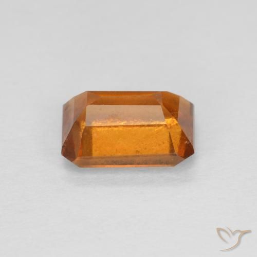 9,17 ctw natürlicher Gelblich-orange Hessonit-Granat, Oktagonschliff, VS