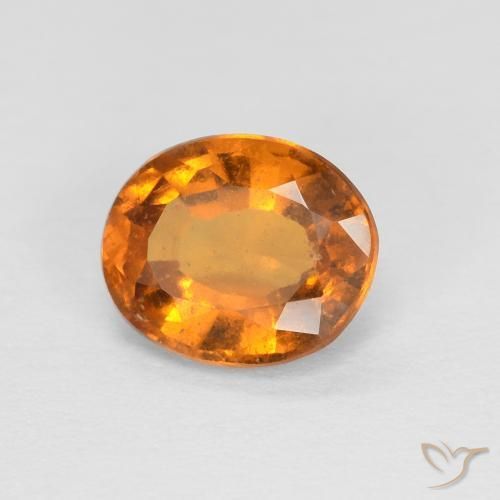 9,17 ctw natürlicher Aprikose Orange Hessonit-Granat, Oval, VS