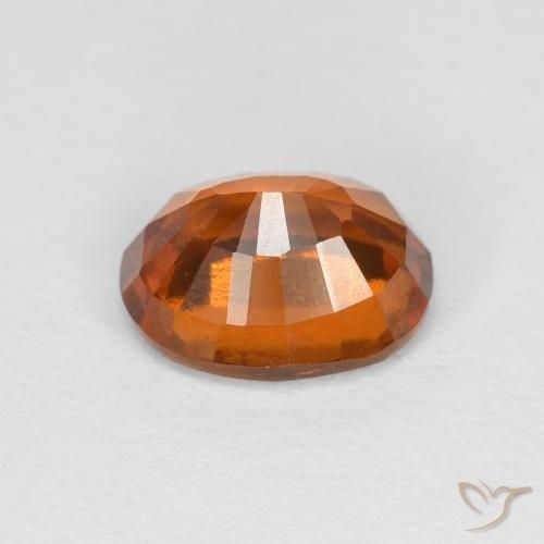9,17 ctw natürlicher Medium Dark-Orange Hessonit-Granat, Oval, VVS-VS