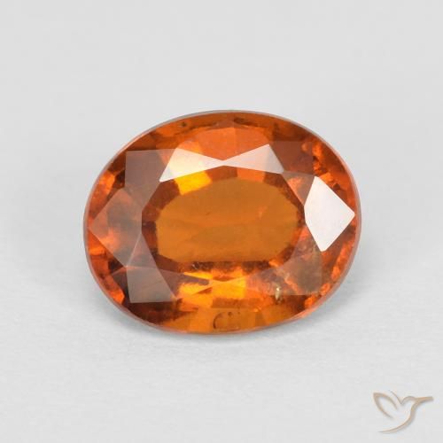 2.01ct Natürlicher Medium Dark-Orange Hessonit-Granat, Oval, VS