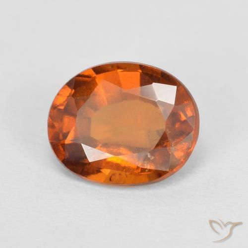 9,17 ctw natürlicher Medium Dark-Orange Hessonit-Granat, Oval, VS