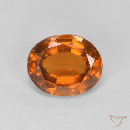 2.08ct Natürlicher Medium Dark-Orange Hessonit-Granat, Oval, VVS-VS