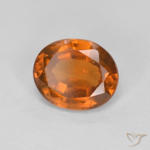 9,17 ctw natürlicher Medium Dark-Orange Hessonit-Granat, Oval, VVS-VS