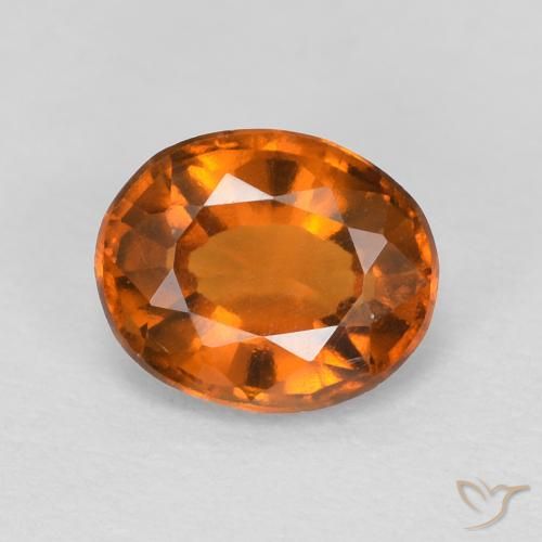 9,17 ctw natürlicher Medium Dark-Orange Hessonit-Granat, Oval, VVS-VS