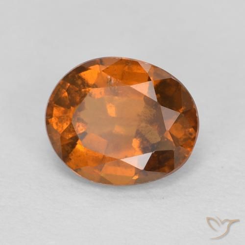 9,17 ctw natürlicher Medium Dark-Orange Hessonit-Granat, Oval, VS