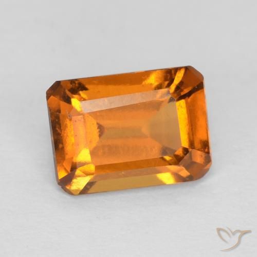 9,17 ctw natürlicher Medium Dark-Orange Hessonit-Granat, Oktagonschliff, VS