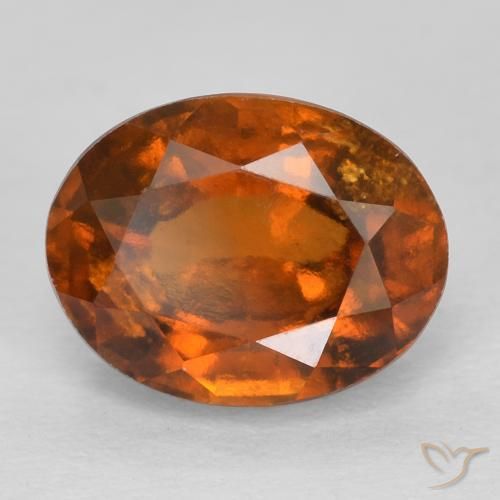 2.42ct Natürlicher Amber Orange Hessonit-Granat, Oval, VS