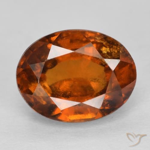 9,17 ctw natürlicher Amber Orange Hessonit-Granat, Oval, VS