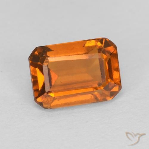 9,17 ctw natürlicher Medium Dark-Orange Hessonit-Granat, Oktagonschliff, VVS-VS