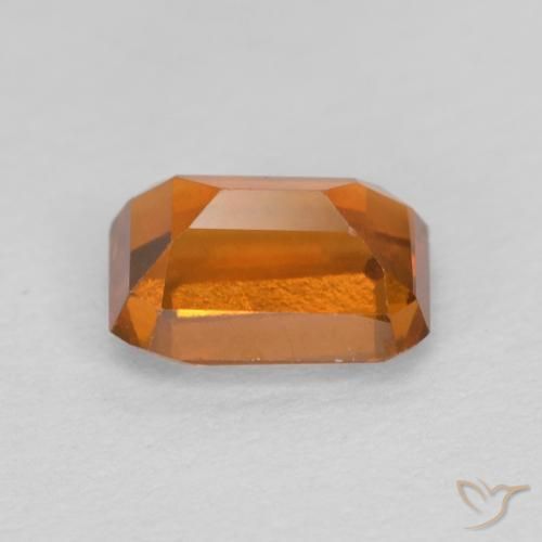 9,17 ctw natürlicher Medium Dark-Orange Hessonit-Granat, Oktagonschliff, VVS-VS