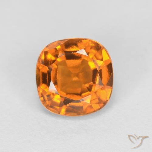 1.40ct Natürlicher Aprikose Orange Hessonit-Granat, Kissen, VVS-VS