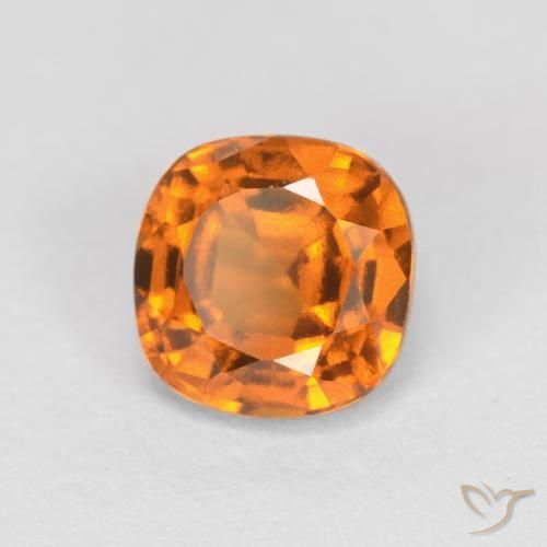 9,17 ctw natürlicher Aprikose Orange Hessonit-Granat, Kissen, VVS-VS