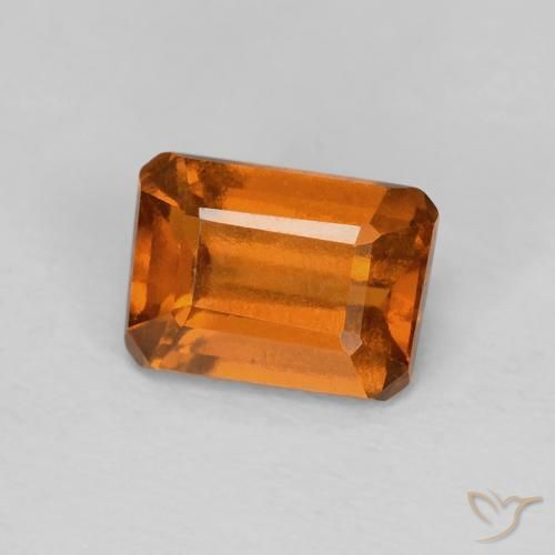 9,17 ctw natürlicher Medium Dark-Orange Hessonit-Granat, Oktagonschliff, VVS-VS