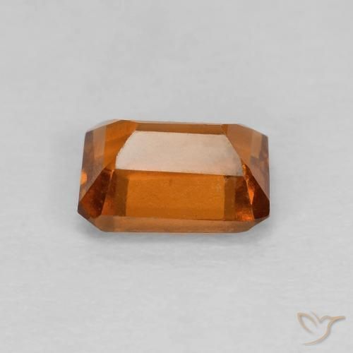 9,17 ctw natürlicher Medium Dark-Orange Hessonit-Granat, Oktagonschliff, VVS-VS