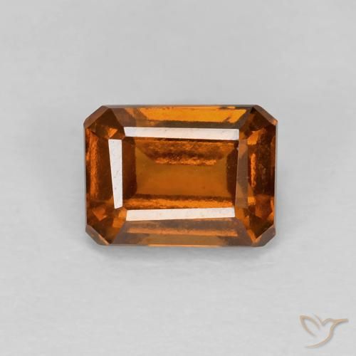 1.41ct Natürlicher Amber Orange Hessonit-Granat, Smaragdschliff, VVS-VS