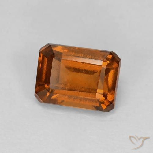 9,17 ctw natürlicher Amber Orange Hessonit-Granat, Oktagonschliff, VVS-VS