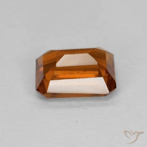 9,17 ctw natürlicher Amber Orange Hessonit-Granat, Oktagonschliff, VVS-VS