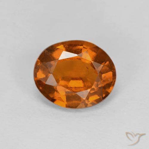 1.88ct Natürlicher Medium Dark-Orange Hessonit-Granat, Oval, VVS-VS