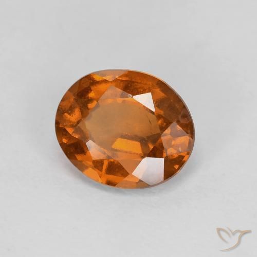9,17 ctw natürlicher Medium Dark-Orange Hessonit-Granat, Oval, VVS-VS
