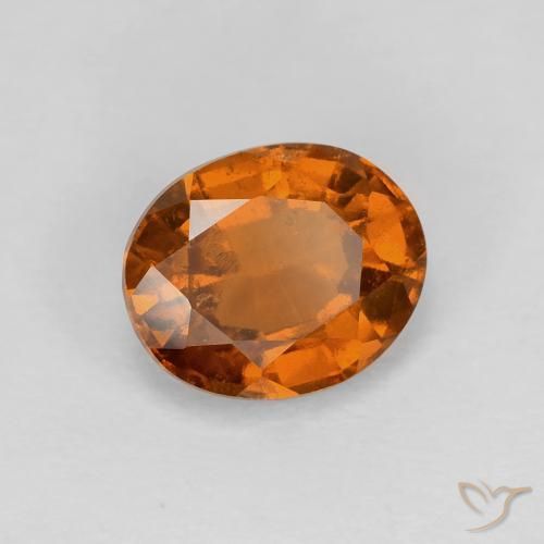 9,17 ctw natürlicher Medium Dark-Orange Hessonit-Granat, Oval, VVS-VS
