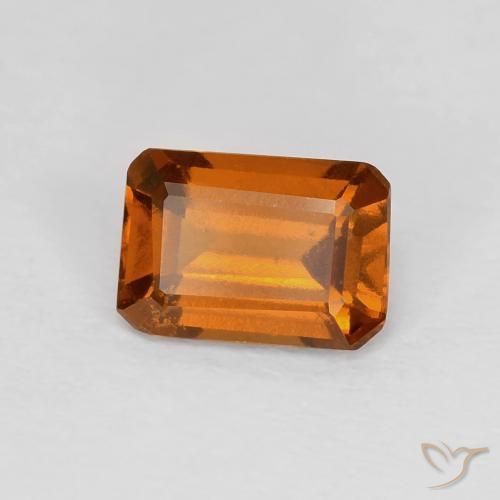 9,17 ctw natürlicher Medium Dark-Orange Hessonit-Granat, Oktagonschliff, VVS-VS