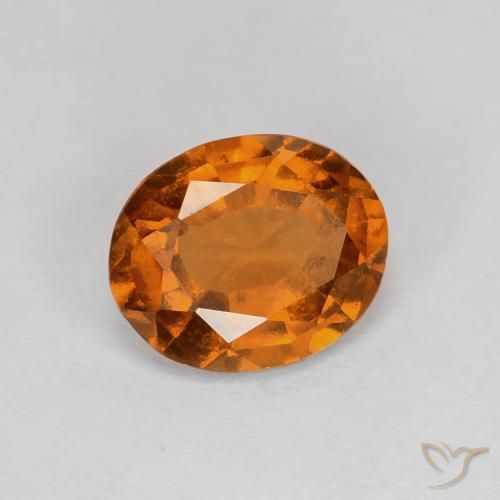 9,17 ctw natürlicher Medium Dark-Orange Hessonit-Granat, Oval, VVS-VS