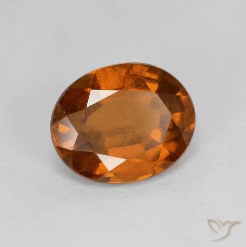 9,17 ctw natürlicher rötlich-orange Hessonit-Granat, Oval, VVS-VS